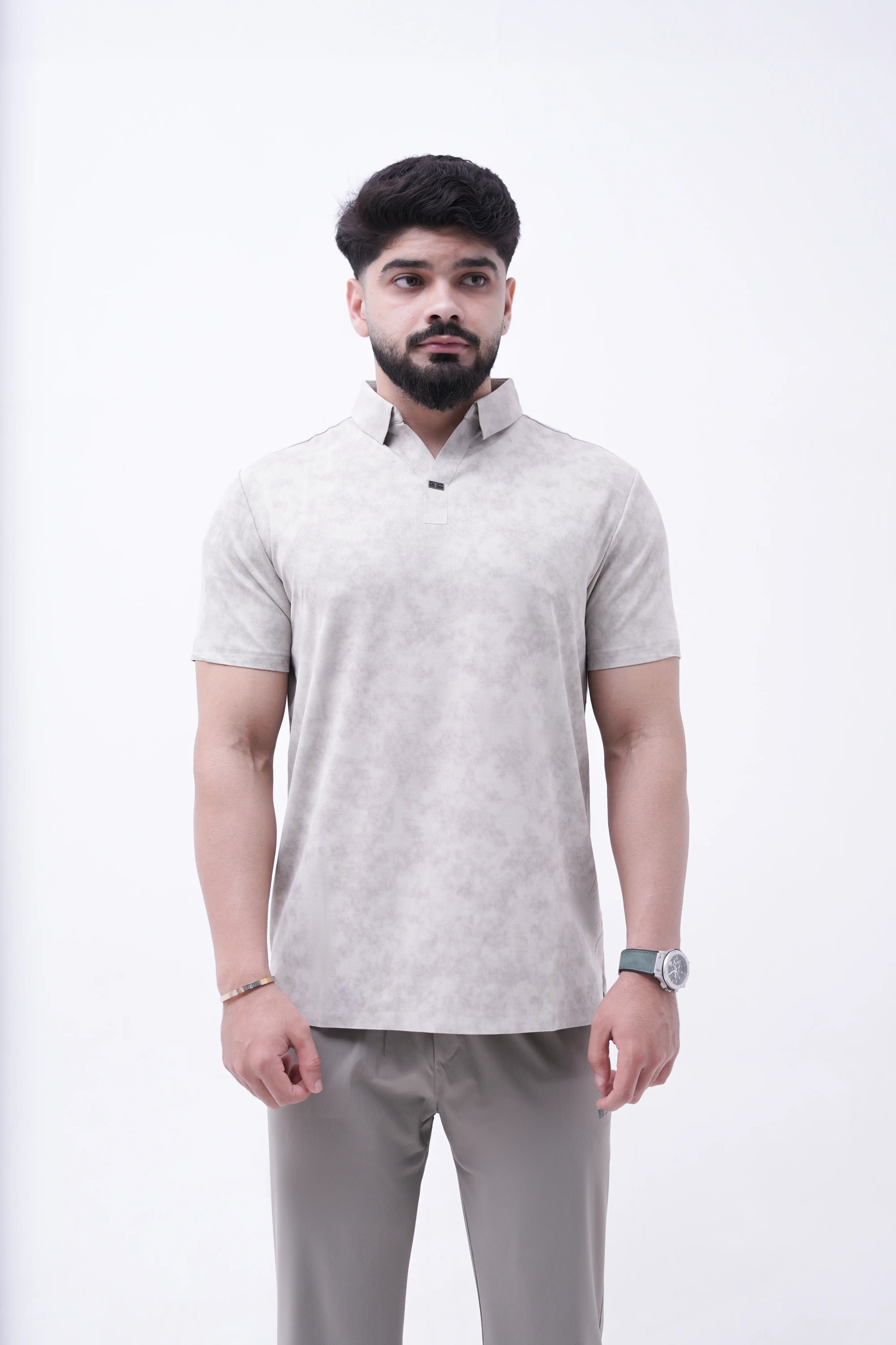 Stone Mandarin Performance Polo