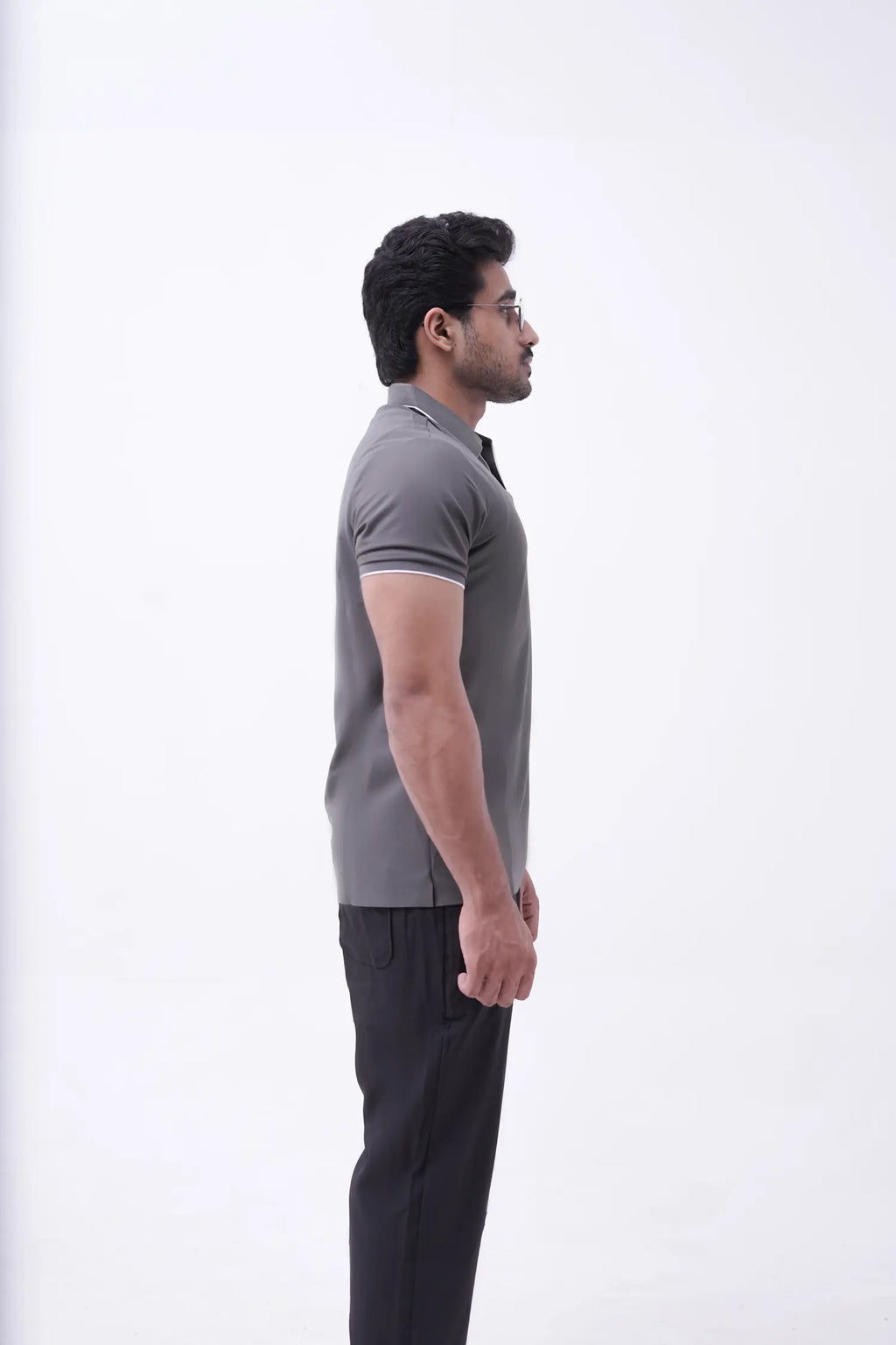 Olive Texture Tipped Polo