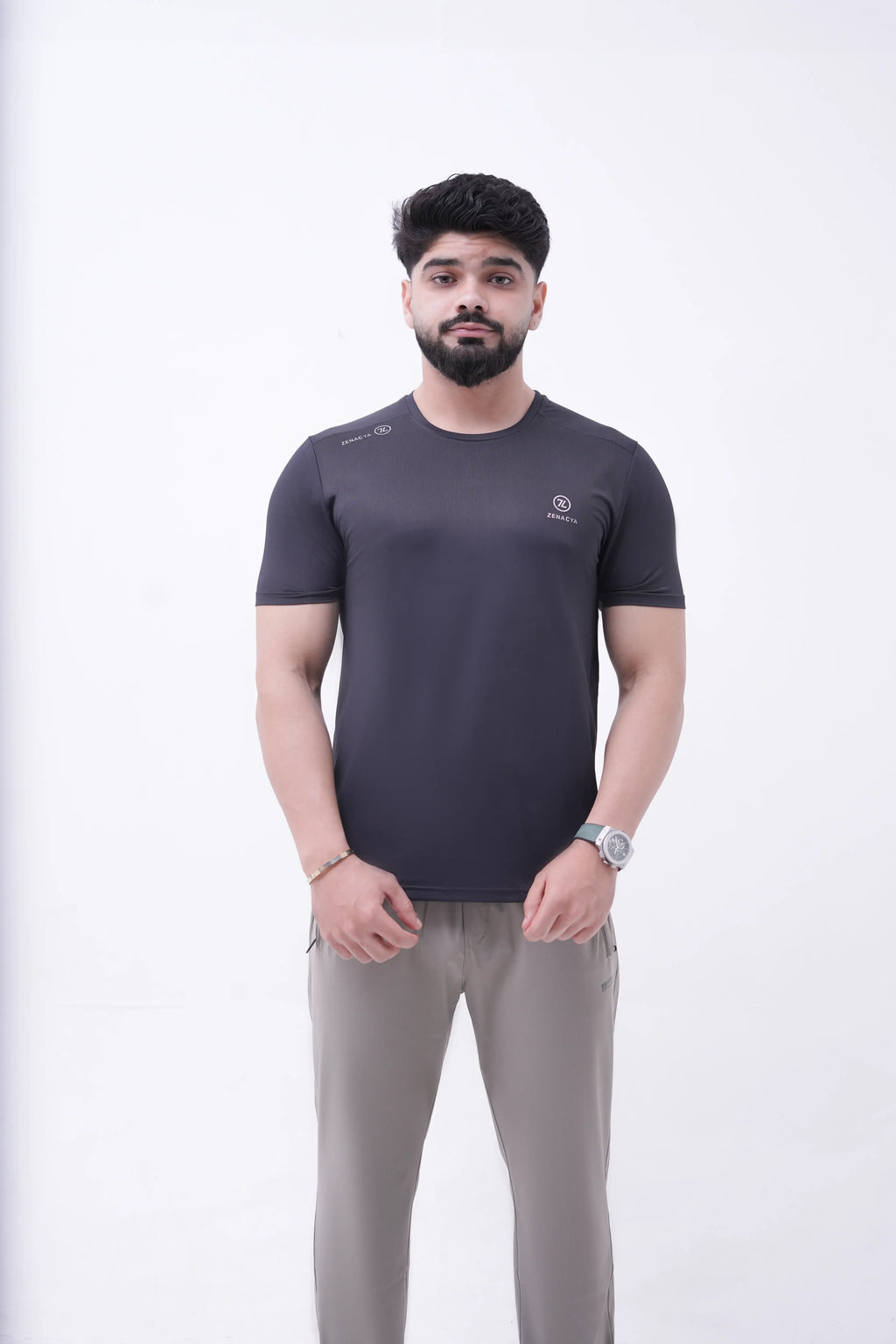 Charcoal Dry-Fit Performance Tee