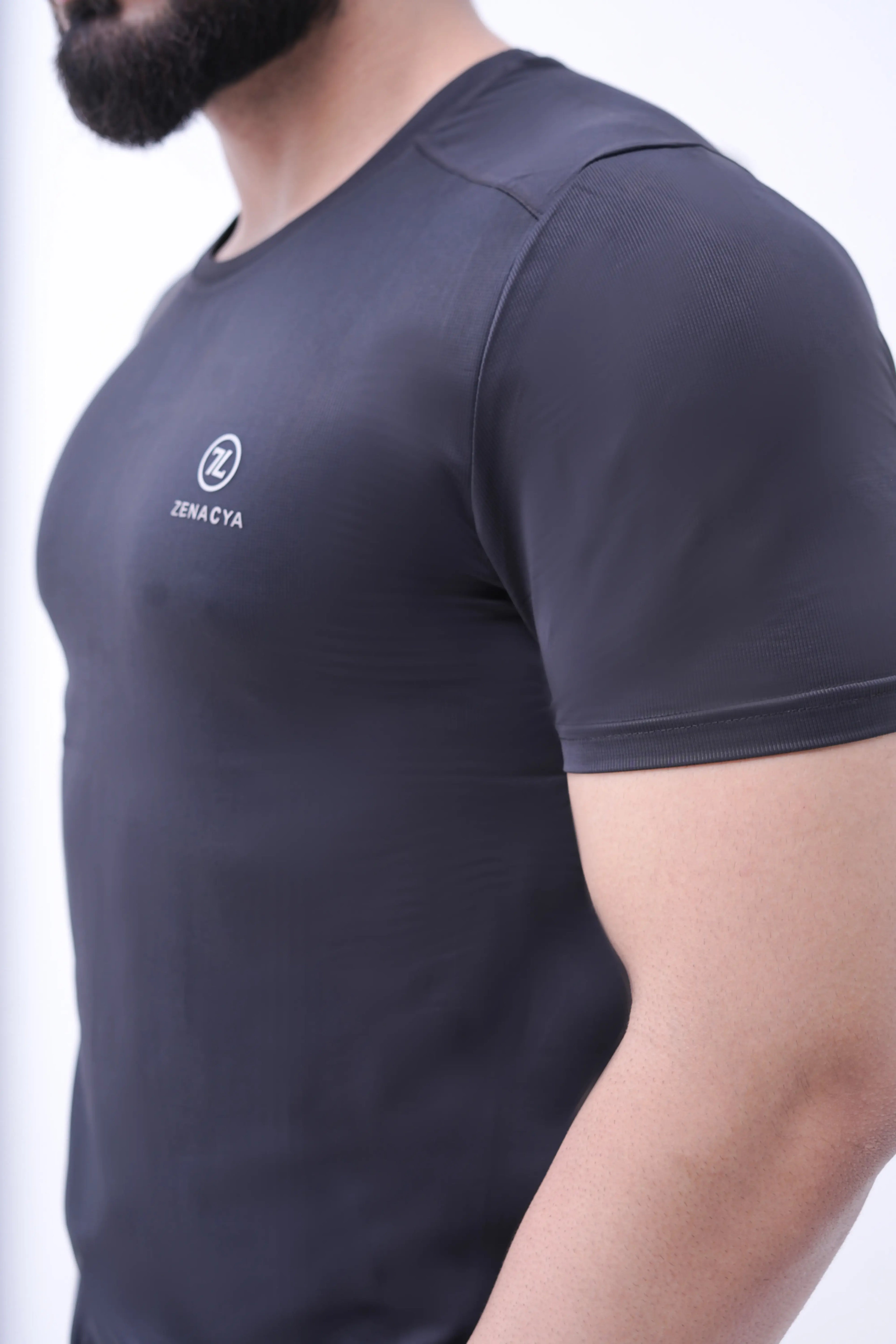 Charcoal Dry-Fit Performance Tee
