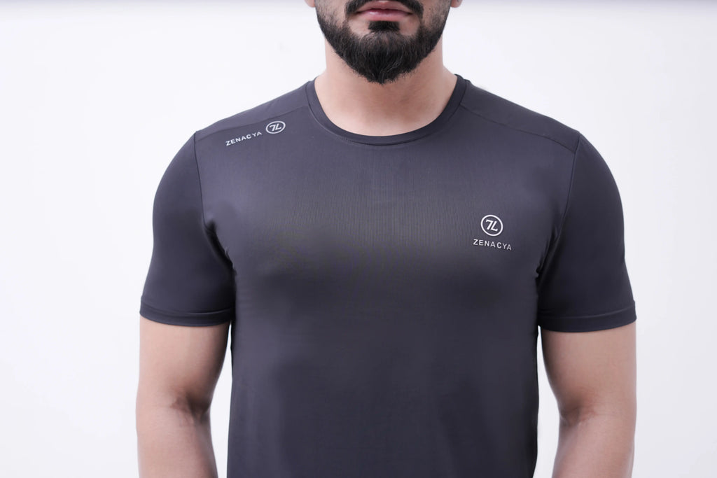 Charcoal Dry-Fit Performance Tee
