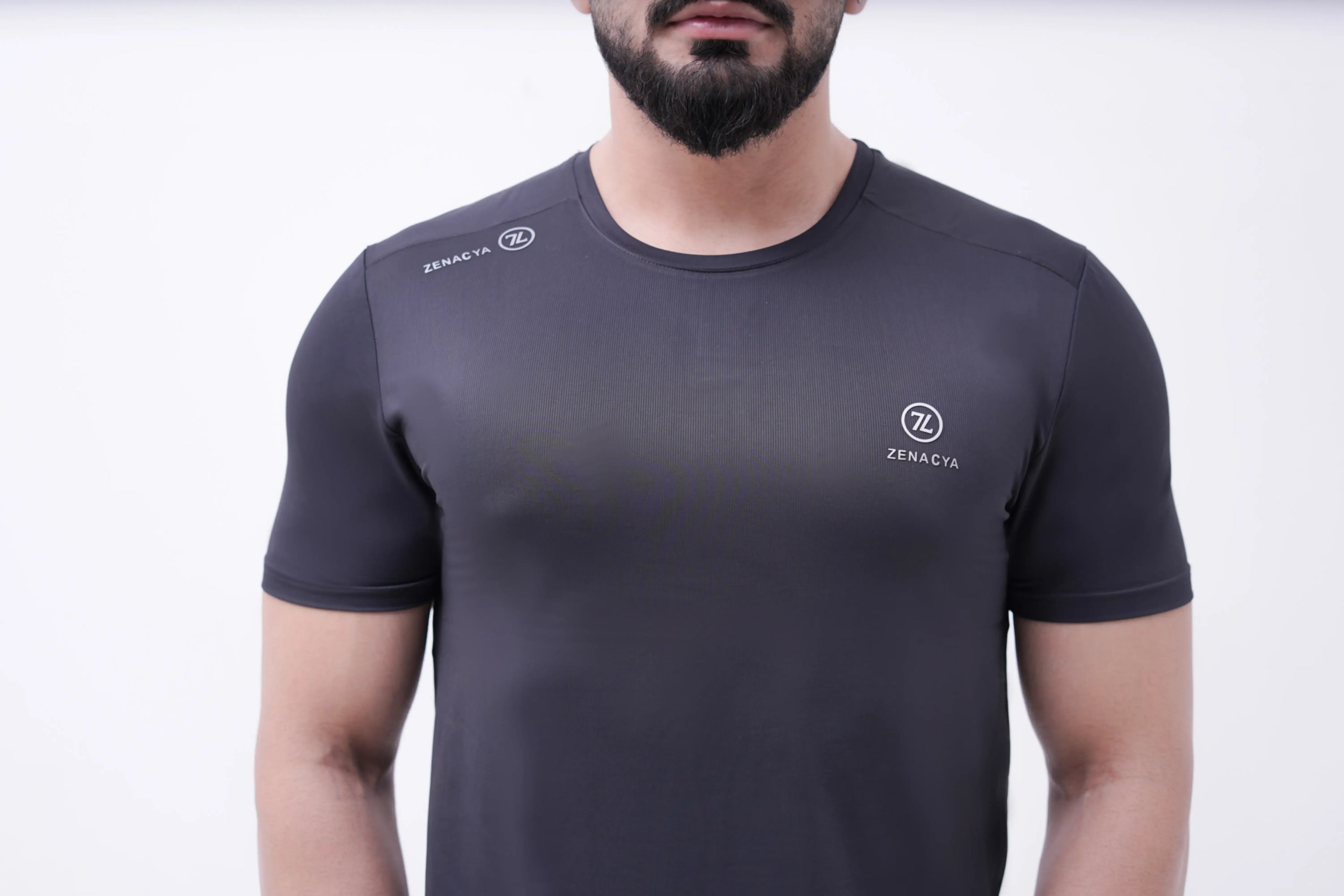 Charcoal Dry-Fit Performance Tee
