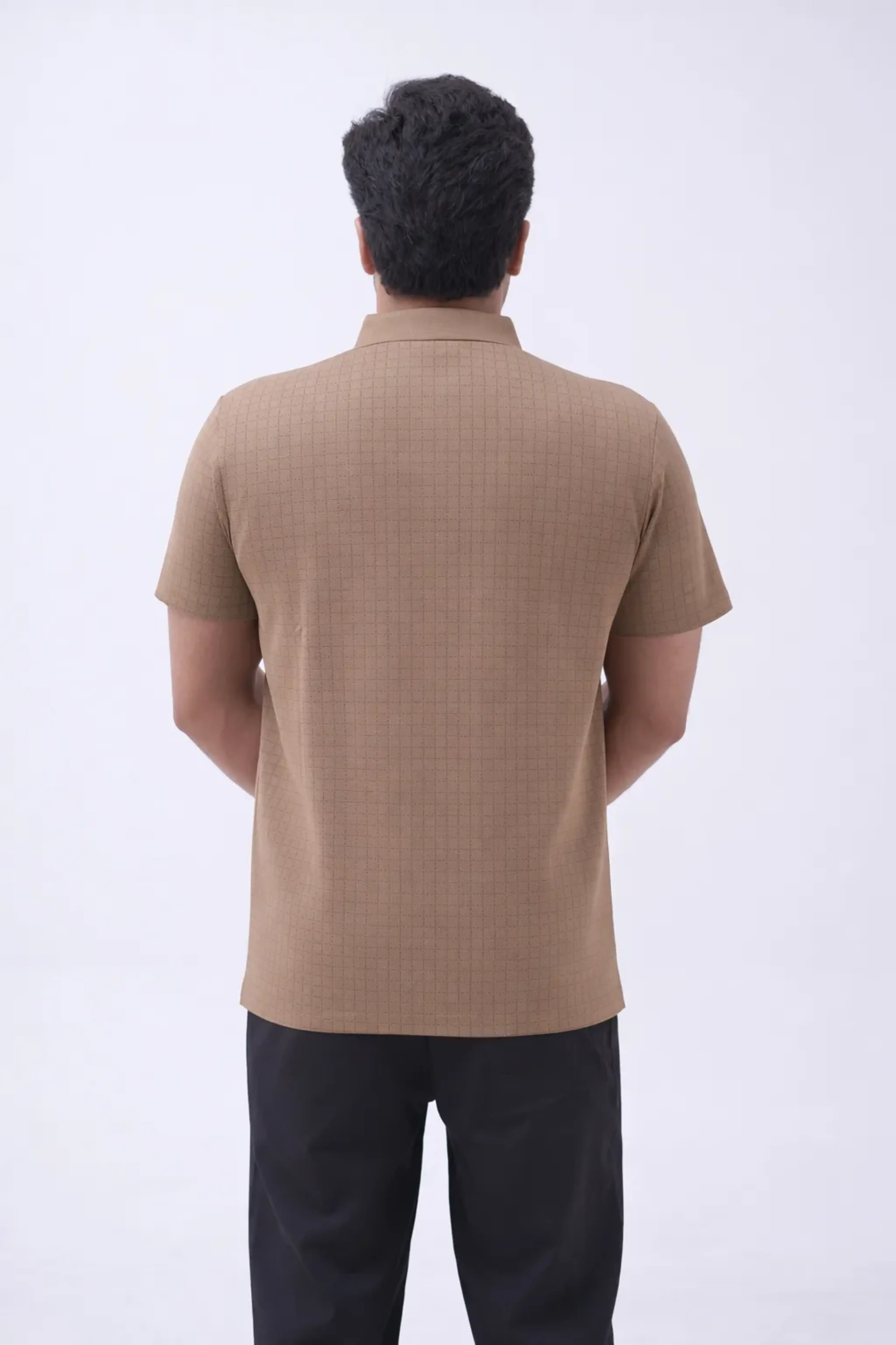 Camel Grid Polo