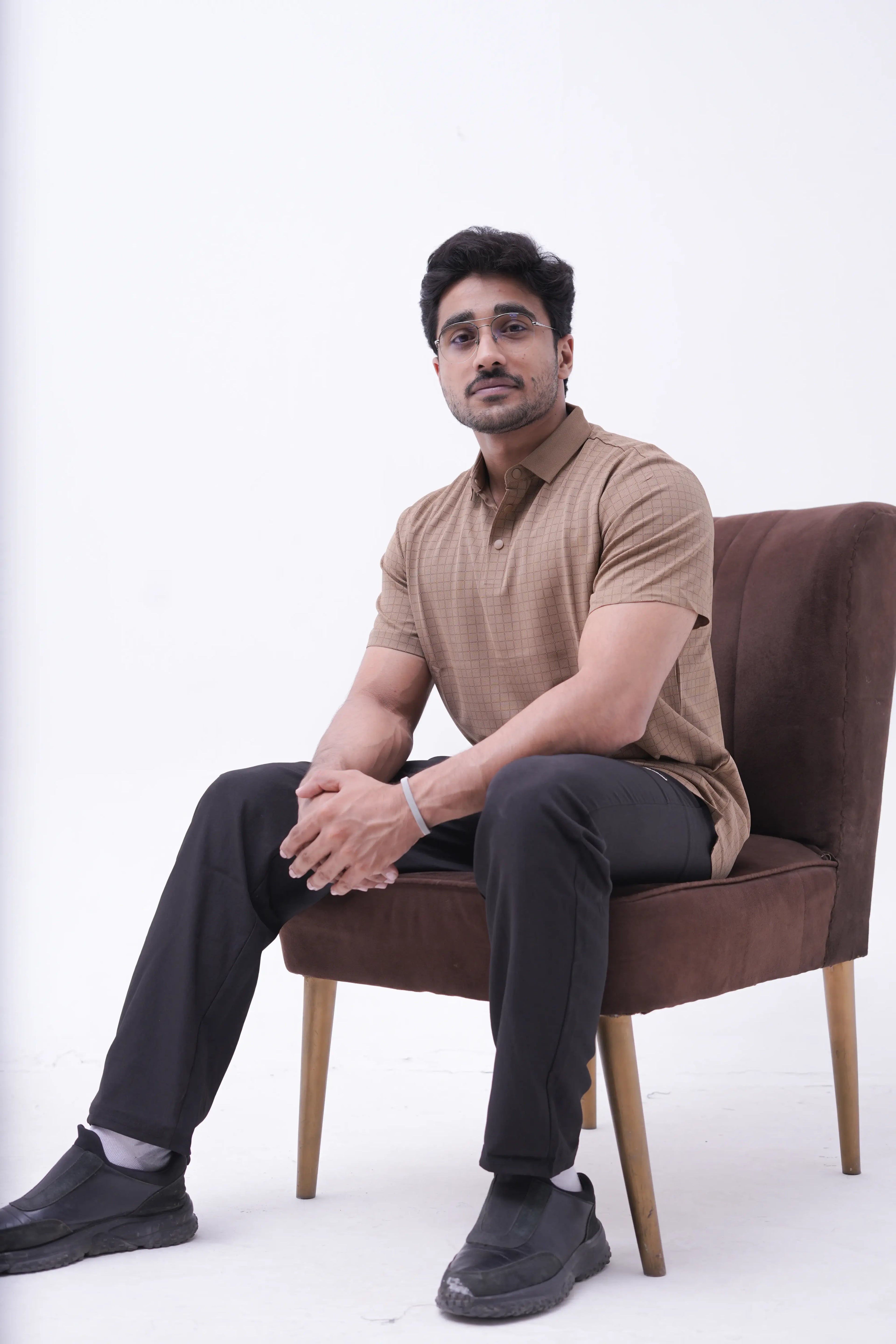 Camel Grid Polo