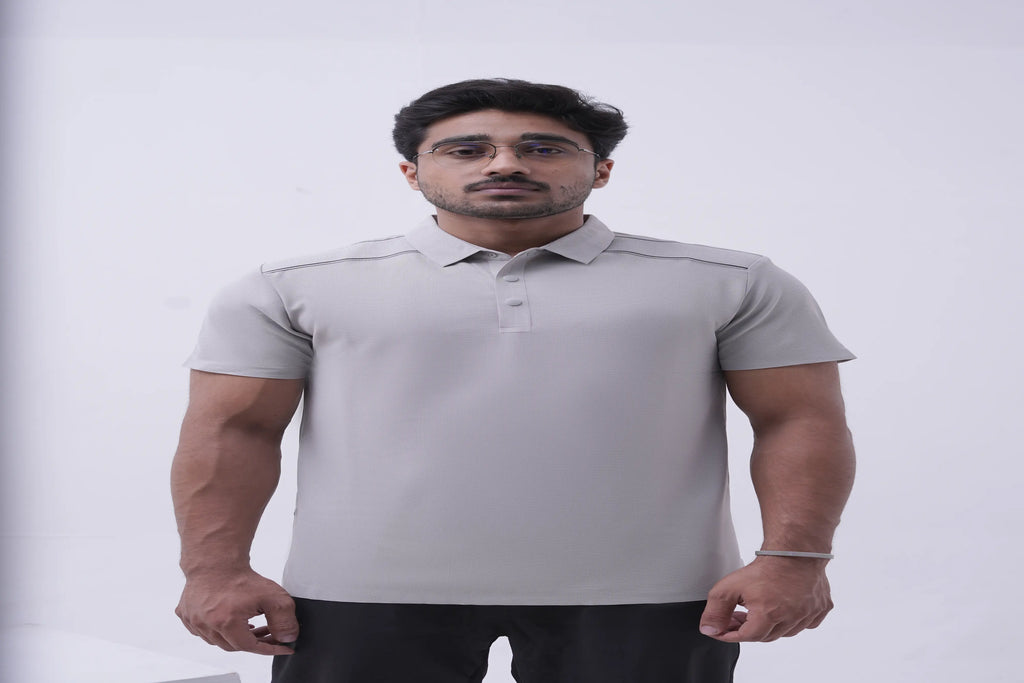 Stone Stripe Smart Polo