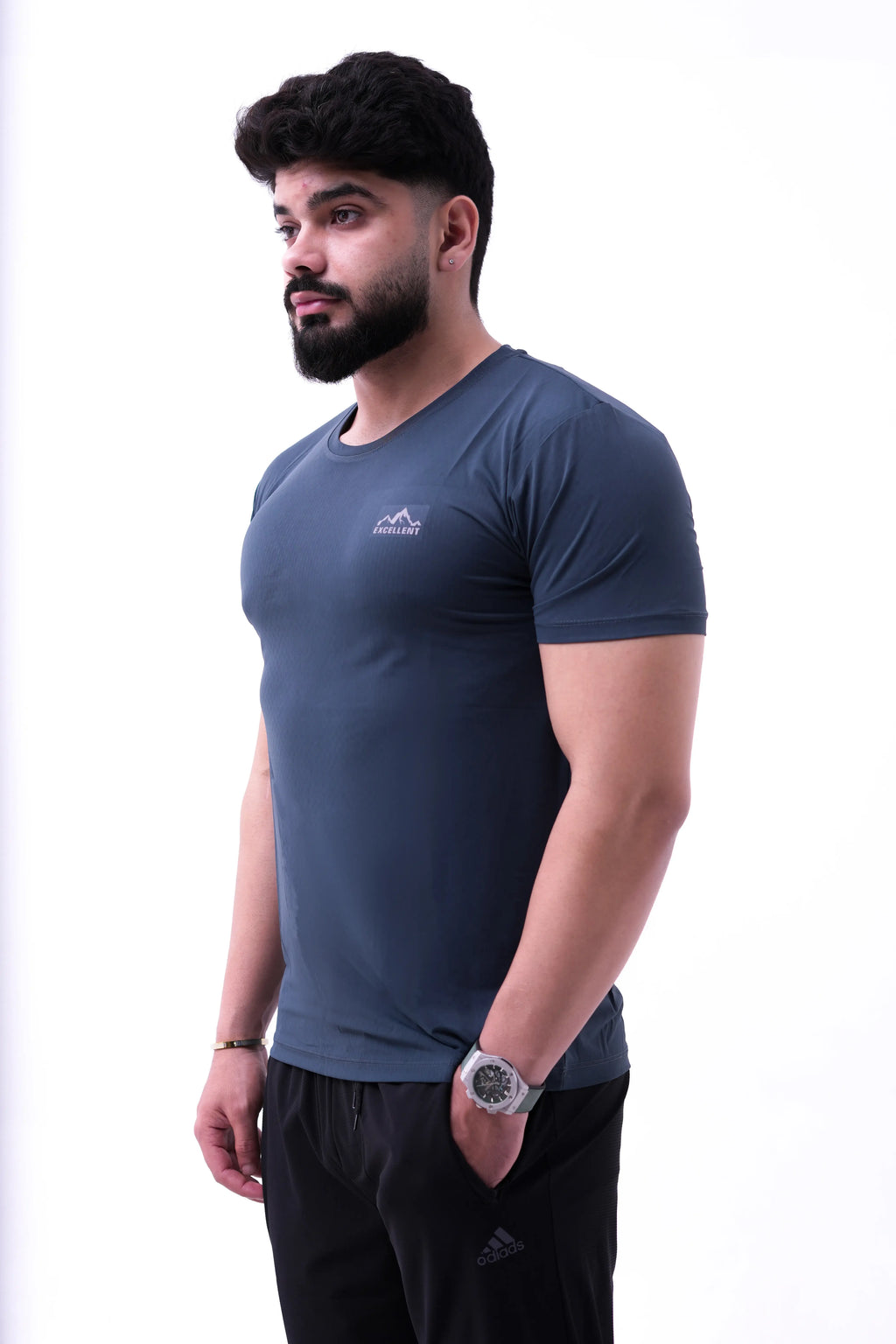 Slate Blue Active Tee