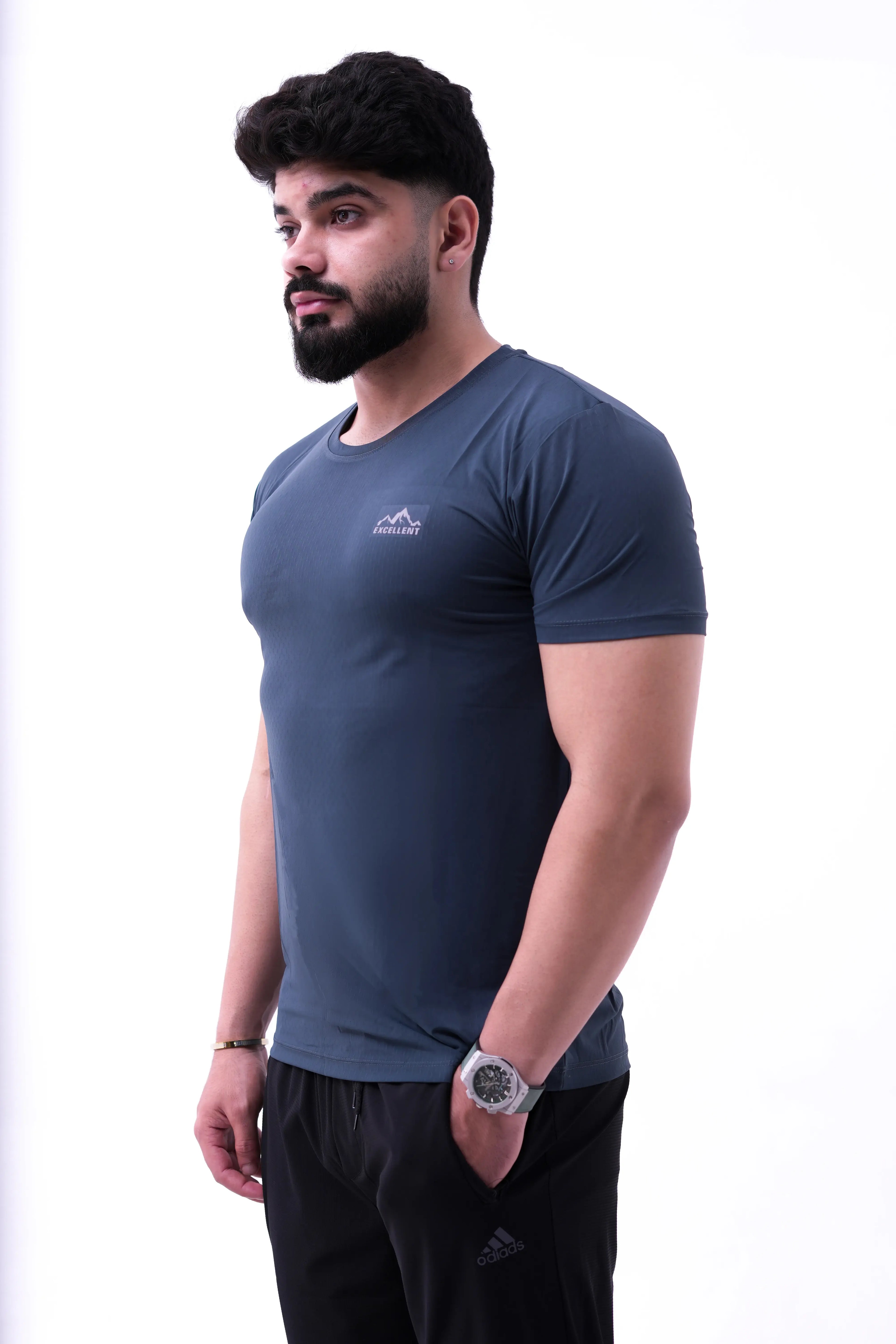 Slate Blue Active Tee