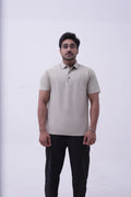 Sand Stand-Collar Polo