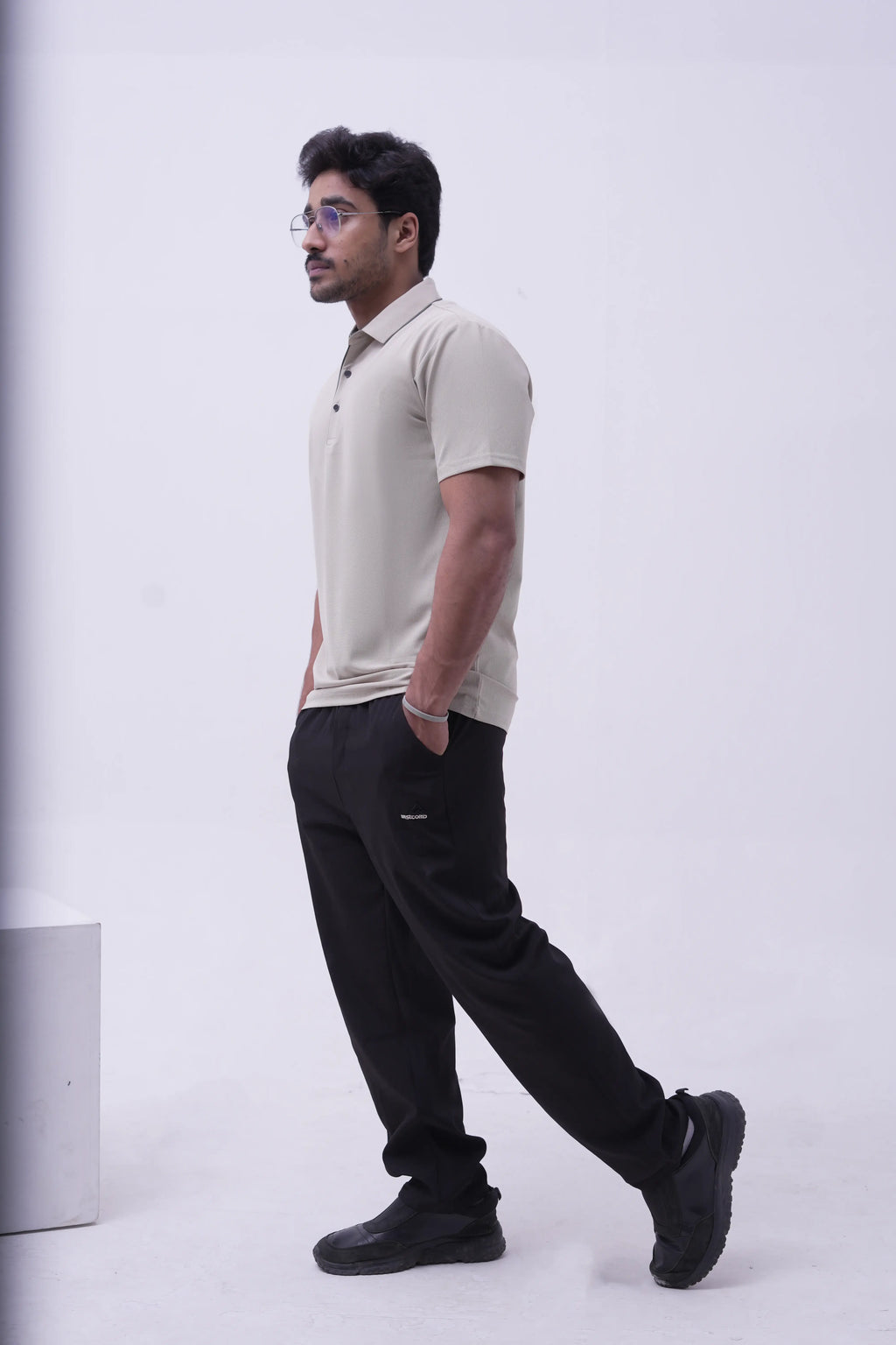 Sand Stand-Collar Polo
