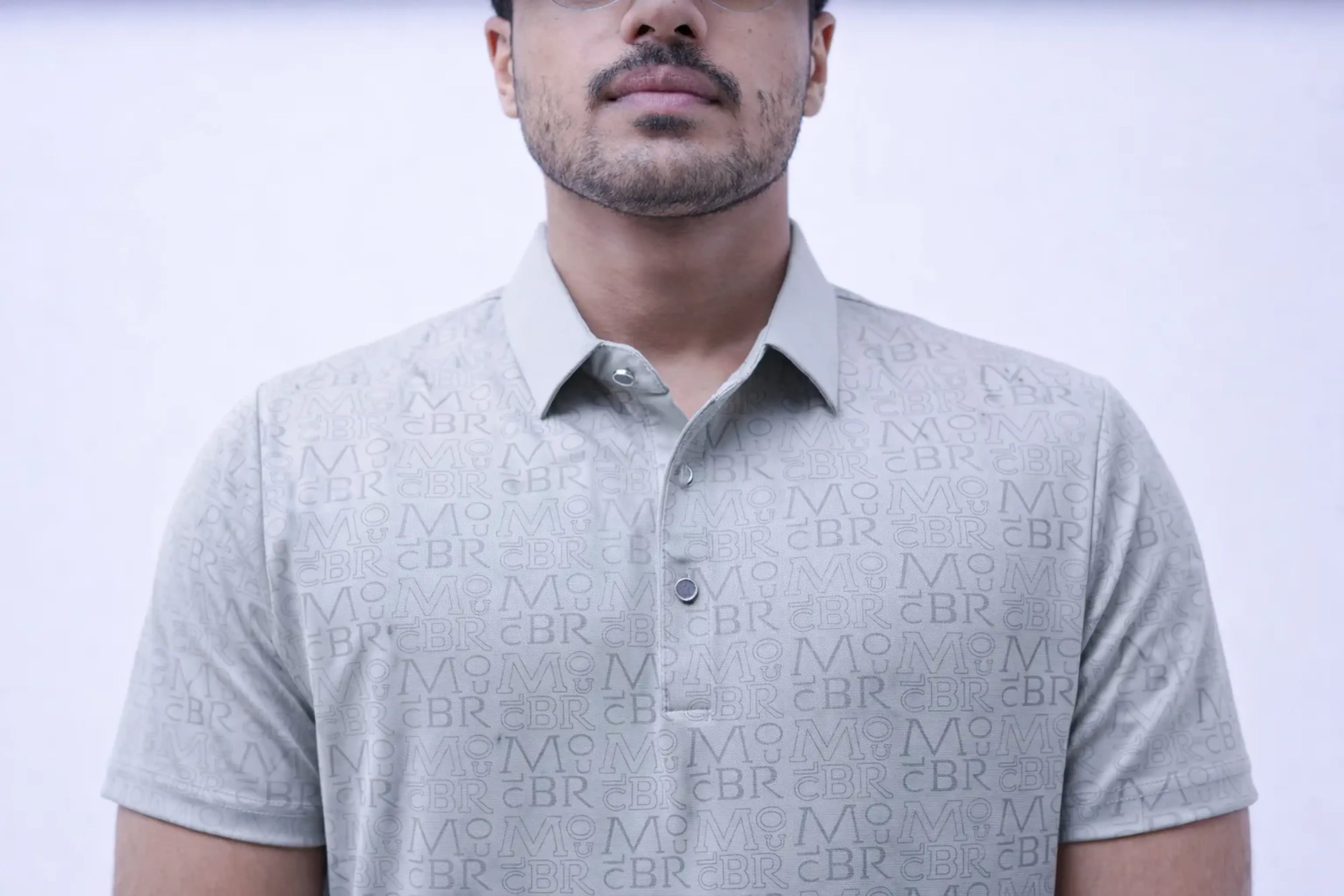 Sage Monogram Flex Polo